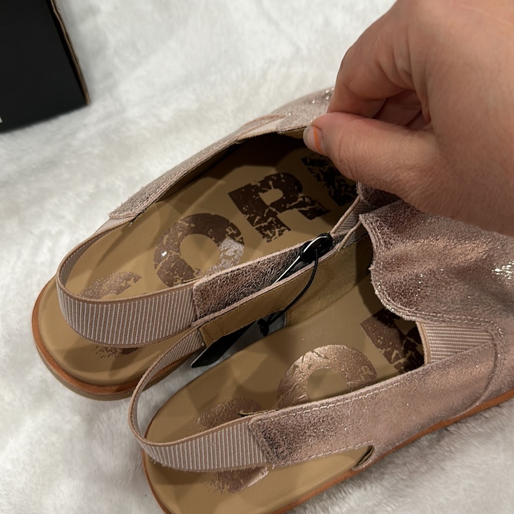 SOREL ELLA SLINGBACK NATURAL TAN / BRUN NATUREL WOMEN’S size 9 - Picture 9 of 12